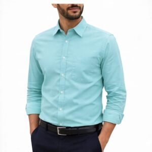 Formal Oxford Cotton Full Sleeve Shirt Fir for Men's Pest