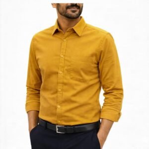 Formal Oxford Cotton Full Sleeve Shirt Fir for Men's Kathali color
